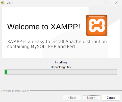 Processus d'installation XAMPP